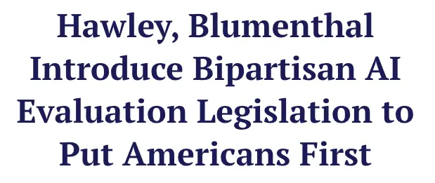 AI Risk Evaluation Act announcement