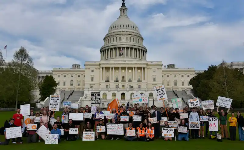 PauseAI group on Capitol Hill
