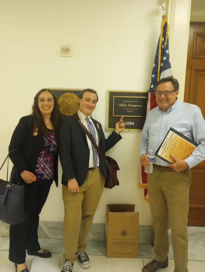 PauseAI Idaho at Representative Simpson's office