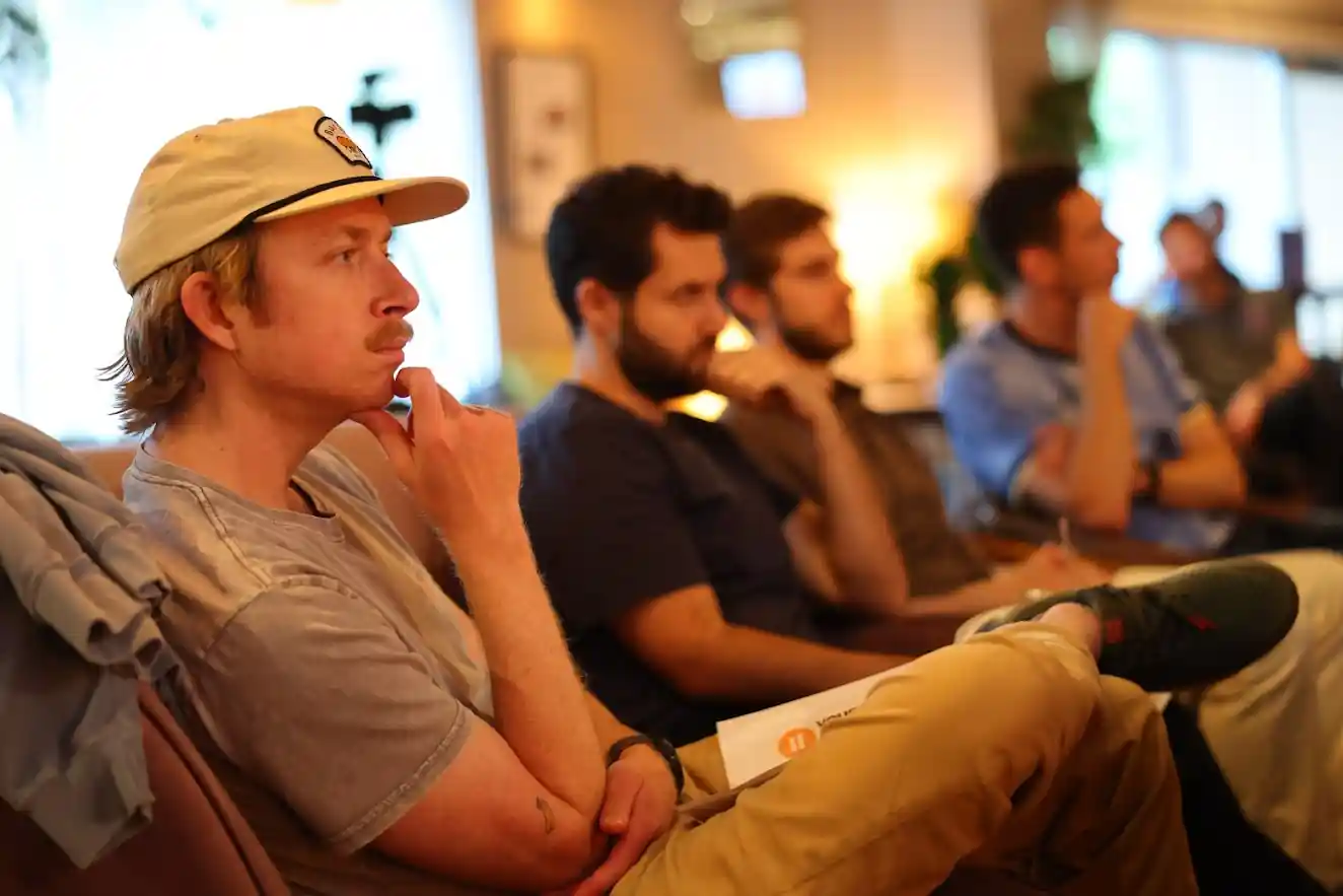 PauseAI SF attendee at community event