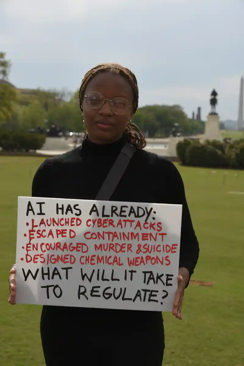 Protest sign at Capitol Hill demonstration