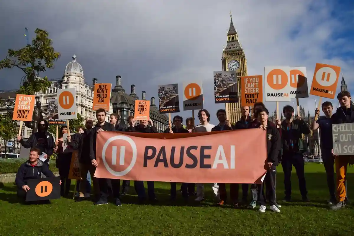 PauseAI protest in London