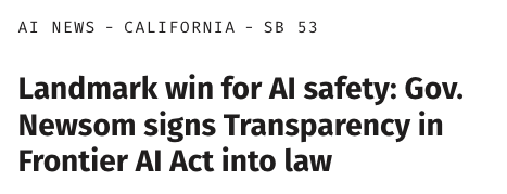 SB 53 signed into law
