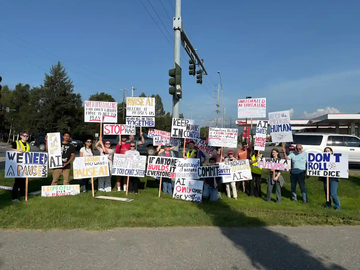 PauseAI Anchorage protest