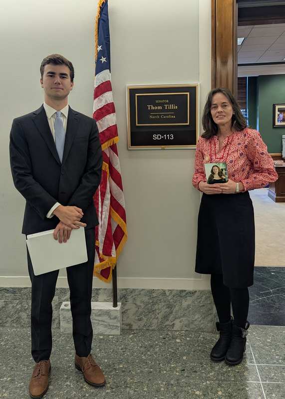 PauseAI North Carolina volunteers at Senator Tillis's office